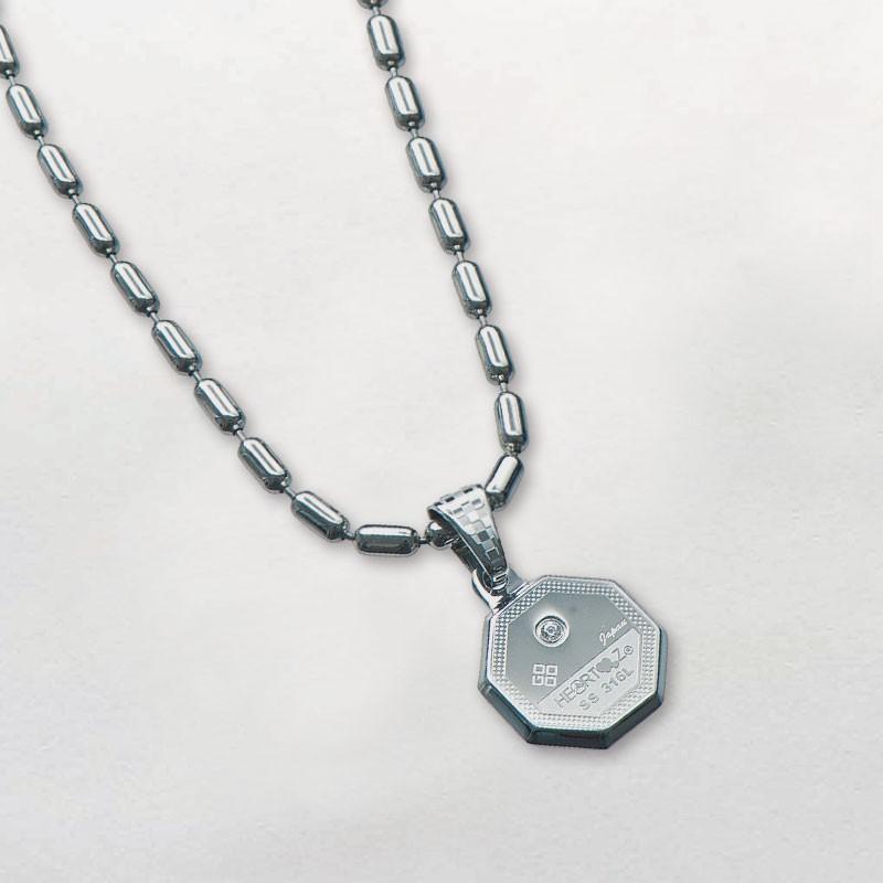 Good-HEARTZ グッドハーツ Metallic necklace octagon(メタリックネックレス八角形) ハーツ加工® 55cm